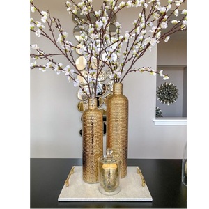 Florero costero de calidad superior, Decoración de mesa para sala de estar, jarrón de Metal, florero de Metal para sala de estar - Product Image 5