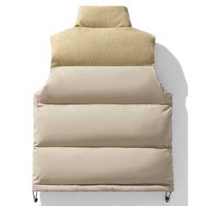 Chaleco acolchado para hombre sin mangas ligero de poliéster con logotipo personalizado chaleco acolchado con cuello levantado de estilo clásico para exteriores - Product Image 2