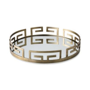 Bandeja de Espejo de Vidrio y Metal Dorado Octagonal Moderna al por Mayor, Organizador Decorativo para Joyería, Decoración del Hogar y Regalos, Mejor Precio - Product Image 4