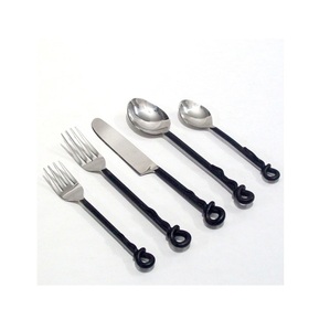 Meilleur ensemble de couverts en métal au Design Unique, Design Simple avec des couverts finis en or et en argent, ensemble de couverts en acier inoxydable - Product Image 4