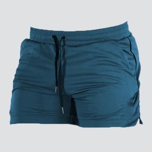 Short d'entraînement pour hommes de haute qualité 100% coton Logo personnalisé doublure en maille lourde pour les sports d'athlétisme de gymnastique Service OEM disponible - Product Image 2
