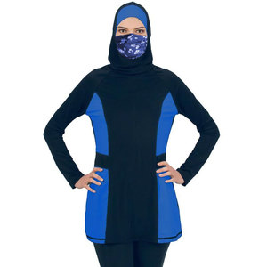 2025 personalizado Nylon Spandex Racing traje de baño de lujo impermeable ropa de playa para niñas de talla grande con cubierta Hijab fabricado por nombre - Product Image 2