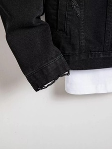 Chaqueta Vaquera de Mezclilla Personalizada de Moda de Invierno para Hombre y Mujer, Logotipo Personalizado, Diseño Elegante, Ropa Urbana con Capucha Acolchada - Product Image 5