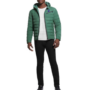 Veste bouffante pour hommes léger coupe-vent hiver extérieur mode porter respirant écologique avant Logo - Product Image 2