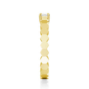 Anillo de Oro de 9K con Diamante Cultivado en Laboratorio, Corte Princesa, Certificado IGI, Chapado en Rodio, Joyería Fina para Compromiso o Promesa - Product Image 3