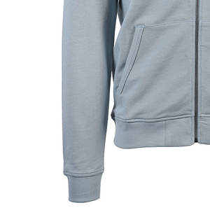 Premium Quality Cotton Blended <b>Zipper</b> <b>Sweatshirt</b> Custom Logo French Terry Winter Lined Hoodie 460 Gsm Pure Color Street Wear - Product Image 2