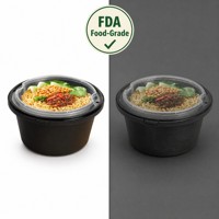 Boîte à lunch jetable de 60 oz, anti-effraction, micro-ondable, sans BPA, en PP de qualité alimentaire, pour pain et nouilles