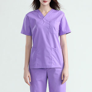 Ensemble de blouses médicales pour femmes, haute qualité, logo personnalisé OEM, blouses médicales pour hôpital, infirmières, médecins, uniformes de salon de beauté - Product Image 1