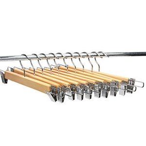 VARIEDAD ORNADA HECHO A MANO MEJOR Estilo boutique de alta calidad Percha de madera de loto de grado con muescas con percha para traje de barra - Product Image 4