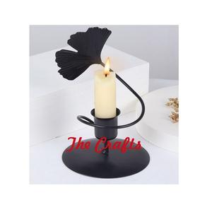 Bougeoir au design unique en fer noir Bougeoir de couleur pour l'éclairage et la décoration de mariage - Product Image 1