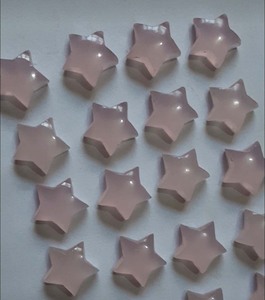 Cabujón de Cuarzo Rosa Natural en Forma de Estrella, Gema Rosa para la Fabricación de Joyas al por Mayor - Product Image 3