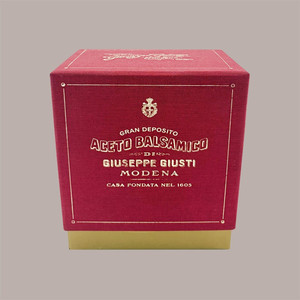 Giusti Modena - Juego de 6 Botellas de Vinagre Balsámico de Lujo en Caja de Regalo con Relieve, 100 ml - Product Image 1