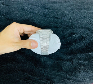 Bling VVS นาฬิกาเพชรเย็นออก Moissanite นาฬิกาข้อมือหรู Hip Hop สำหรับเครื่องประดับแฟชั่น unisex - Product Image 2