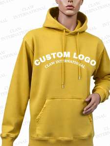 Sweat à capuche pour homme avec broderies effet vieilli, streetwear, logo personnalisé, 100% coton, coupe classique, hiver, éco-responsable - Product Image 4