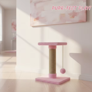 ต้นไม้แมวคุณภาพสูง Amistar Fluffy Classic Jute Cat Tree Paradise สำหรับแมวทุกขนาด - Product Image 1