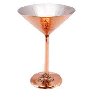 Verre à cocktail vintage plaqué cuivre avec paille, capacité 250 ml, logo personnalisable, verre à vin transparent - Product Image 2