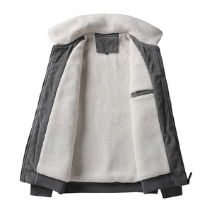 Nouveau lâche rembourré épaissi décontracté revers hommes laine d'agneau veste manteau hommes vestes - Product Image 6