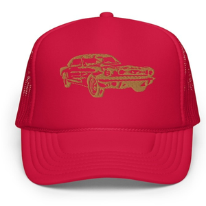 Casquette unisexe personnalisée de haute qualité en tissu mesh 5 panneaux 100% coton, impression de logo sur mesure, visière incurvée bicolore, ODM OEM - Product Image 4