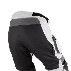 กางเกงยีนส์มอเตอร์ไซด์เอวกลางสำหรับผู้ชาย, แผ่นป้องกันสะโพกหน้าแบนขอบเรียบสำหรับขี่มอเตอร์ครอสขี่มอเตอร์ไบค์ยีนส์มีซิป - Product Image 2