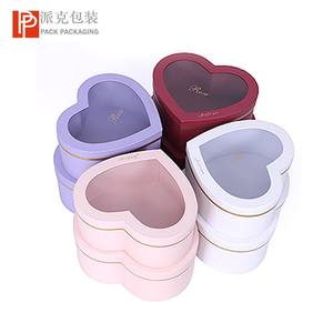 Оптовая продажа, Высококачественная подарочная коробка в форме сердца с пользовательским логотипом, роскошная бумага и пластиковая вставка для цветов - Product Image 5