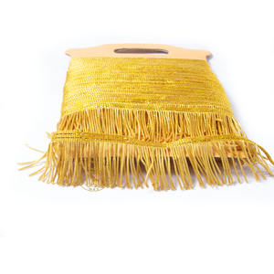 Frange de drapeau d'or jaune, frange de drapeau de mode - Product Image 2