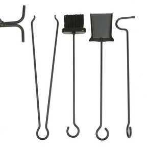 Luxury <b>Decorative</b> Fireplace Tool Set of 4 for Home Indoor Outdoor Include 4 Tools Fireplace Sets and Accessories Garden Supplies - Product Image 2