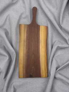 Ensemble de planches à découper en bois naturel et durable Poignée de puzzle Grandes planches à découper en bois d'acacia pour la cuisine et le service - Product Image 4