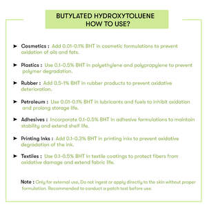 Butilhidroxitolueno (BHT) de Grado Alimenticio en Polvo, Aditivos y Colorantes para Alimentos Secos, Empaquetado en Bolsa, Antioxidantes - Product Image 4