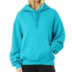 Sudadera con Capucha para Mujer, Color Personalizado, Bolsillo Canguro, Cordones, 100% Algodón, Ecológica, Venta al Por Mayor, Novedad 2024 - Product Image 4