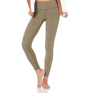 Servicio OEM Mujeres Sólido Mediados de cintura Leggings Transpirable Ecológico Yoga Gimnasio Desgaste Mejor precio Personalizado para la venta en línea - Product Image 3