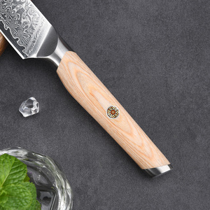 Vente en gros de commandes en gros personnalisées OEM ODM couteau ambidextre fait à la main portable léger en acier damas lavable au lave-vaisselle - Product Image 6