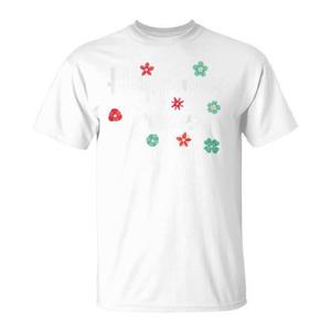 T-shirt con fiori carini motivazionali Happiness Grows, bianca, taglia unisex per adulti - Product Image 1