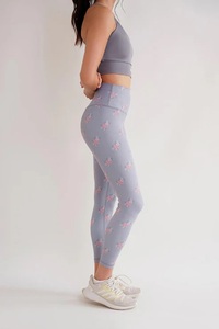 <b>Women's</b> High Elastic Waist Solid Sublimation Polyester Spandex <b>Legging</b> Yoga Quick Dry Breathable - Product Image 5