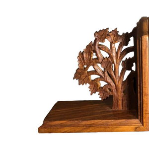 Fourniture directe d'usine de serre-livres artisanaux en bois fournisseur fiable porte-livre de qualité et organisateur utilisation et décoration meilleur prix - Product Image 4