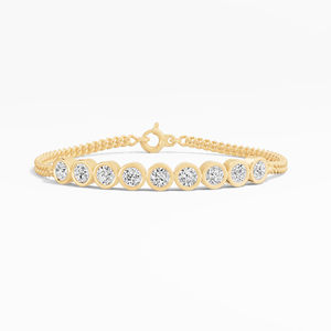 Best Seller's Wholesale 1.02 Ct round Lab Grown Diamond <b>Bracelet</b> 14K & 18K <b>Gold</b> Loose Fashion Jewelry in Bulk - Product Image 1