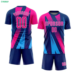Camisetas de Fútbol para Hombre, Camiseta de Fútbol de Manga Corta, Pantalones Cortos de Fútbol, Sublimados Personalizados, Transpirables, de Secado Rápido, 100% Poliéster - Product Image 5