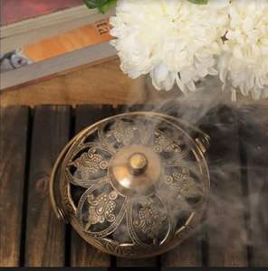 Brûleur d'insertion d'encens poreux de gourde en laiton grande goutte d'eau plaque d'encens encens offrant un support pour la décoration de restaurant à bas prix - Product Image 3