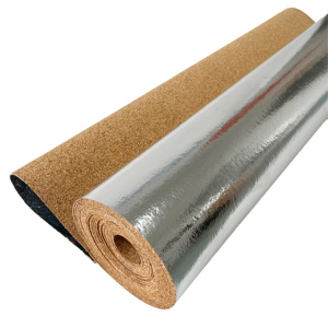 Conçu pour l'installation sur les murs, les plafonds et l'isolation des tuyaux Sous-couche en liège avec feuille d'aluminium - Product Image 2