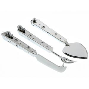 Juego de 3 cuchillos de Chef forjados con cuchillos de cocina de acero inoxidable Juego de cuchillos de Chef forjados con mango de madera octogonal - Product Image 5