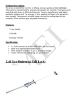 Pistolet d'insémination artificielle en acier inoxydable durable ME (Universel) pour bovins, buffles, moutons, chèvres – Dispositif vétérinaire d'élevage Delhi