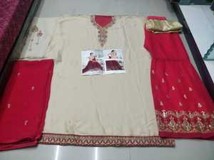 ชุดราตรีผ้าซาตินลายปักสไตล์ปากีสถาน,ชุดราตรี Kameez สำหรับงานปักจากอินเดีย - Product Image 4