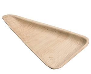 Assiettes de service triangulaires durables en feuilles de palmier de 10 pouces pour fêtes et mariages, assiettes à fast-food et à desserts, vaisselle - Product Image 1