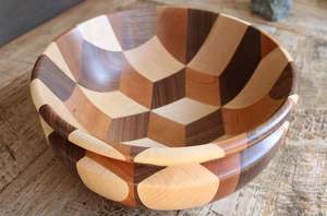 Cuenco de madera de alta tendencia para servir para la cena, sopa de ensalada de frutas, utensilios de cocina para el hogar, restaurante de mesa, regalo de boda - Product Image 2