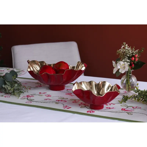 Bol décoratif de luxe fait main pour intérieurs haut de gamme – Bol en métal non toxique pour la décoration de la maison et des hôtels – Sûr, fabriqué en Inde, plaqué - Product Image 5