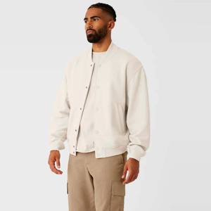 Chaqueta universitaria para hombre con mangas de piel sintética, chaqueta de béisbol Retro Letterman para ropa informal y chaqueta deportiva para exteriores para hombre - Product Image 3