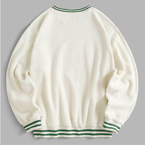 Sudadera de Cuello Redondo Extra Grande para Hombre, Nueva Moda, Venta al por Mayor, Personalizada con Rayas, 100% Algodón, Felpa Gruesa, Corte Holgado - Product Image 2