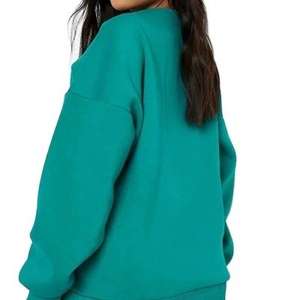 100 coton femmes sweats en gros col rond femmes décontracté blanc polaire pull col rond sweat - Product Image 2