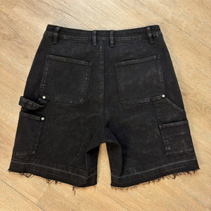 กางเกงยีนส์ขาสั้นของผู้ชายแฟชั่นทันสมัยกางเกงยีนส์ทรงตรงปักลายผ้าซักได้ตามต้องการสไตล์วินเทจ - Product Image 6