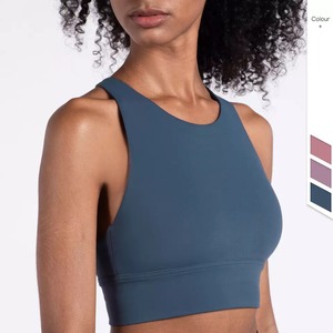 Soutien-gorge de Yoga noir pour adulte, LOGO personnalisé, rembourré, sans couture, sport, fitness - Product Image 2