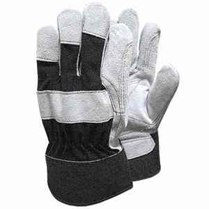 Gants de gréeur en cuir de vachette pour travaux de construction gants de sécurité en gros personnalisés Protection de paume robuste en usine directe - Product Image 5